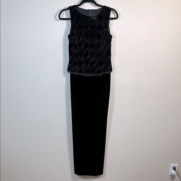 Scott McClintock Dresses & Skirts - Vintage Scott McClintock Petite Black Sleeveless Mother Bride Formal Dress 6P